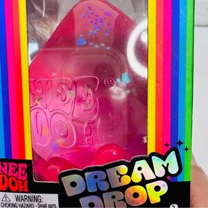 NeeDoh Dream Drop PINK Sensory Squeeze Squishy Toy 3" Tall Glitter